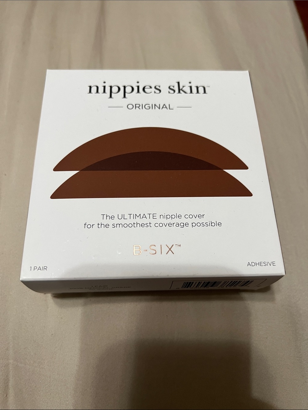Original B-SIX Adhesive Nipple Covers - Hazelnut color